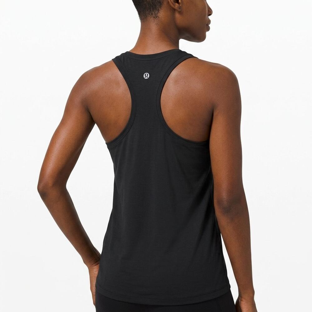 Lululemon Logo Knit Racerback Activewear Tank Top Women See Measurements